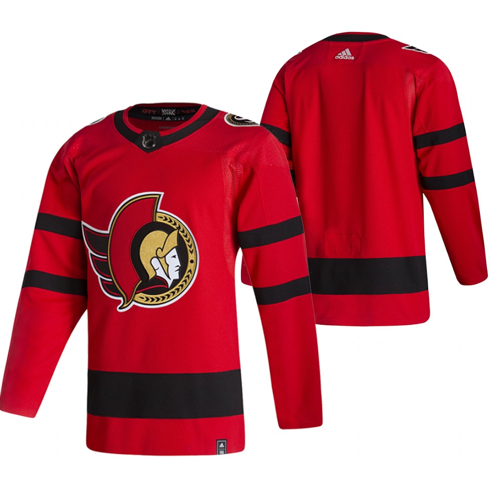 2021 Adidias Ottawa Senators Blank Red Men Reverse Retro Alternate NHL Jersey->new york islanders->NHL Jersey